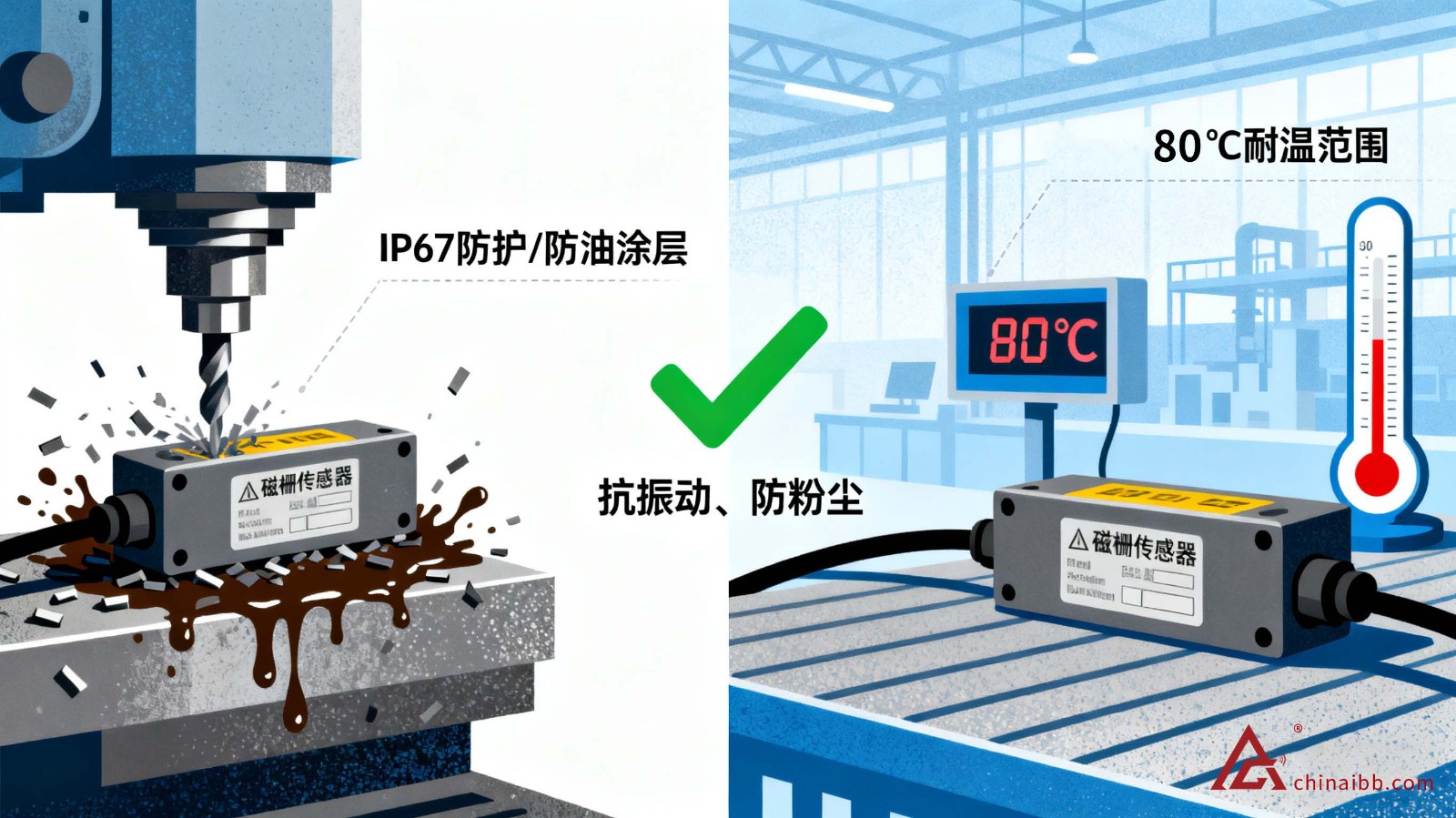 常见位移传感器对比：磁栅传感器的优势在哪？
